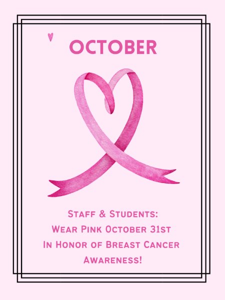 Breast Cancer Awareness: Wear Pink!